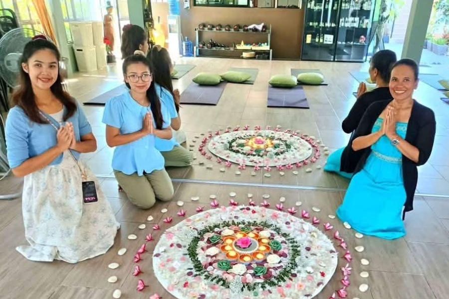 wellness team floral circle